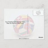 Fußball Postkarte (Rückseite)