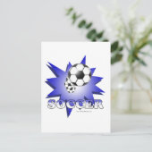 Fußball! Postkarte (Stehend Vorderseite)