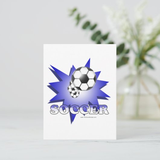 Fußball! Postkarte (Stehend Vorderseite)