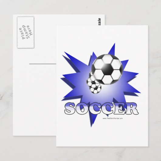 Fußball! Postkarte (Vorne/Hinten)