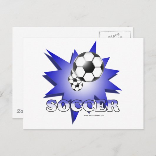 Fußball! Postkarte (Vorne/Hinten)