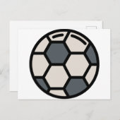 Fußball Postkarte (Vorne/Hinten)