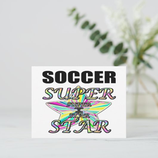 Fußball Postkarte (Stehend Vorderseite)