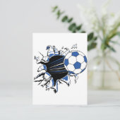 Fußball Postkarte (Stehend Vorderseite)