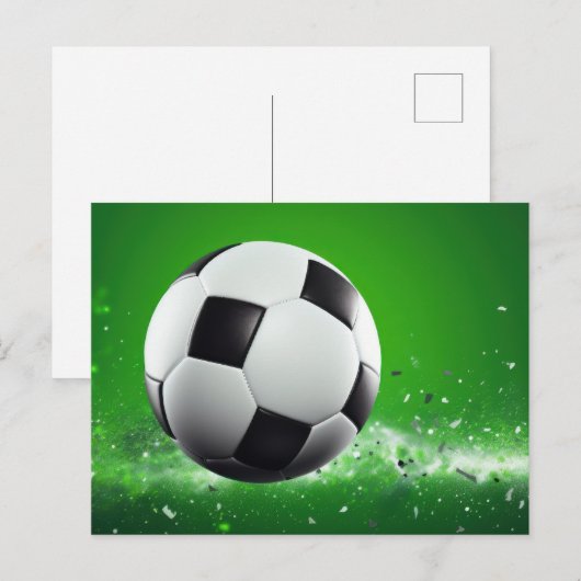 Fußball Postkarte (Vorne/Hinten)