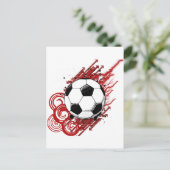 Fußball Postkarte (Stehend Vorderseite)