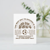 Fußball Postkarte (Stehend Vorderseite)