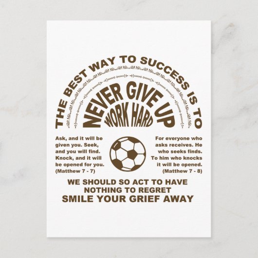 Fußball Postkarte (Vorderseite)