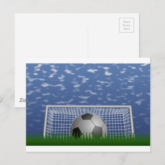 Fußball Postkarte (Vorne/Hinten)
