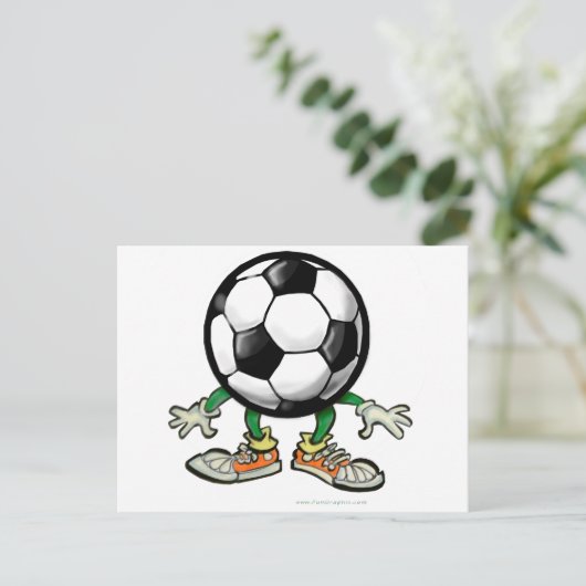 Fußball Postkarte (Stehend Vorderseite)