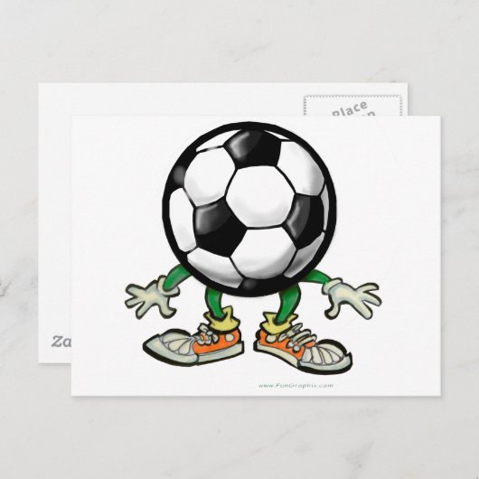 Fußball Postkarte (Vorne/Hinten)
