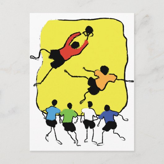 Fußball Postkarte (Vorderseite)