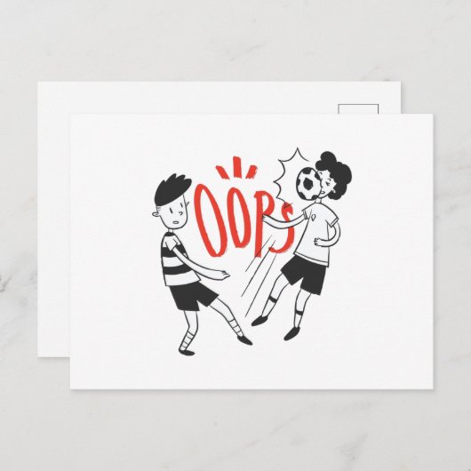 Fußball Postkarte (Vorne/Hinten)