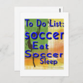 Fußball-Postkarte Postkarte (Vorne/Hinten)