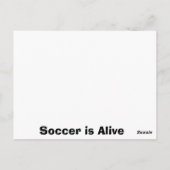 Fußball-Postkarte Postkarte (Rückseite)