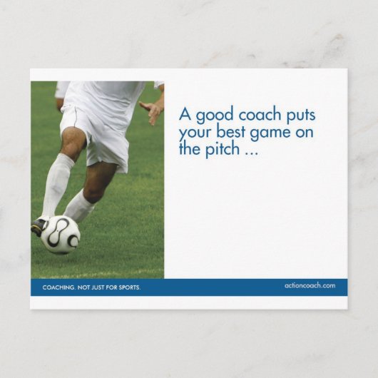 Fußball-Postkarte Postkarte (Vorderseite)