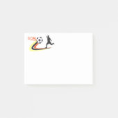 Fußball-Postnotizen Post-it Klebezettel (Vorderseite)