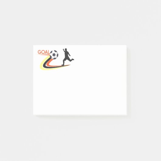 Fußball-Postnotizen Post-it Klebezettel (Vorderseite)
