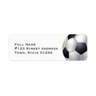 Fußball-Postsendung-Aufkleber