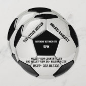 Fußball-Preis-Bankett-Einladung Einladung (Vorne/Hinten)