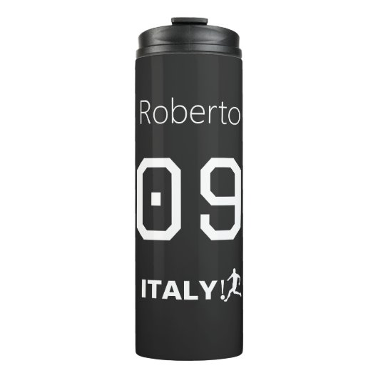 Fußball-Profi-Monochrom-Edition Persönlich Thermosbecher (Vorderseite)