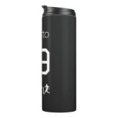 Fußball-Profi-Monochrom-Edition Persönlich Thermosbecher (Nach rechts gedreht)