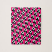 Fußball-Puzzle Hot Fuchsia Pink  Puzzle (Vertikal)