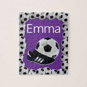 Fußball-Puzzle Lila Puzzle