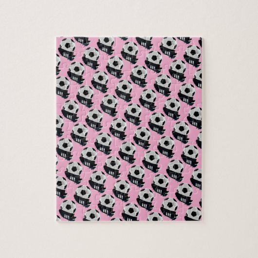 Fußball-Puzzle Soft Baby-Rosa Puzzle (Vertikal)