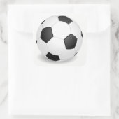 Fußball Quadratischer Aufkleber (Tasche)