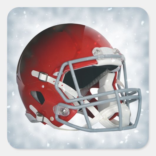 Fußball Quadratischer Aufkleber (Vorderseite)