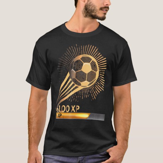 Fußball-Qualifikation Plus 100 Xp Athlete Gamer T-Shirt (Vorderseite)