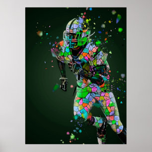 Fußball-Quarterback Poster