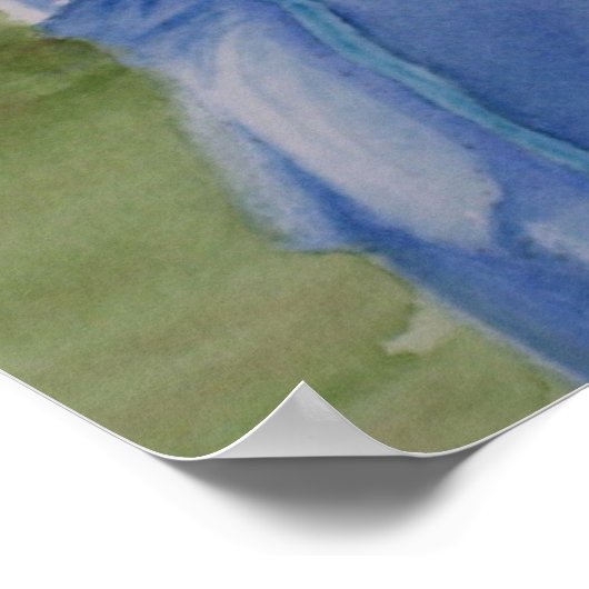 Fußball-Quarterback Poster (Ecke)