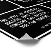 Fußball-Quotes Collage in Schwarz und Weiß Poster (Ecke)