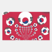 Fußball. Rechteckiger Aufkleber (Vorderseite)