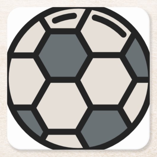 Fußball Rechteckiger Pappuntersetzer (Vorderseite)
