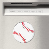 Fußball Red & White Magnet (In Situ (Geschirrspüler))