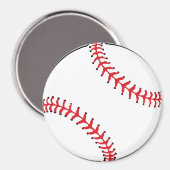 Fußball Red & White Magnet (Vorderseite/Rückseite)