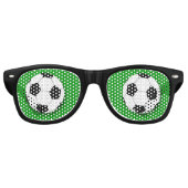 Fußball-Retro-Shades /Fun-Party-Sonnenbrille Partybrille (Vorderseite)