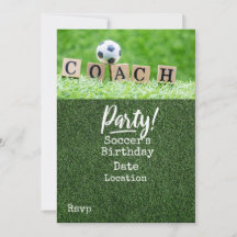 Fußball Rettet das Datum für COACH-Party