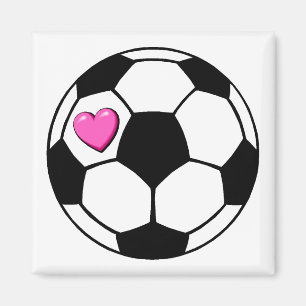 Fußball rosa Hrt Magnet