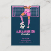 Fußball-Rosa Visitenkarte (Vorderseite)