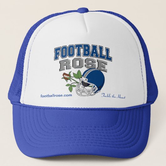 Fußball-Rosen-Hut Truckerkappe (Vorderseite)