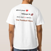 Fußball-Rosen-Logo T-Shirt (Rückseite)
