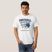 Fußball-Rosen-Logo T-Shirt (Vorne ganz)