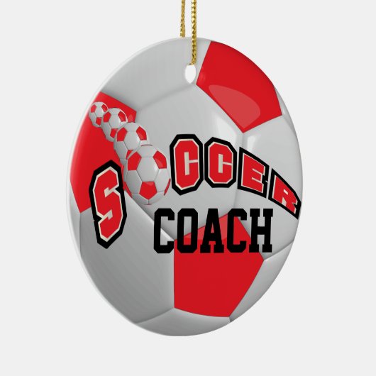 Fußball | Rot | DIY Text Keramikornament (Rechts)