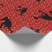 Fußball rot heiß bezauberndes Papier Geschenkpapier (Ecke)