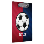 Fußball; Rot, Weiß und Blau Klemmbrett (Rechts)