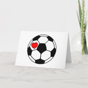 Fußball (Rotes Herz) Karte